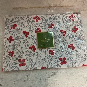 Kate Spade Floral Blockprint Placemats 13 by 19